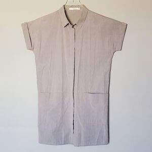 Ellison Button Down Mini Shirt Dress Size S